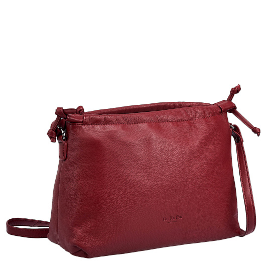Женская сумка Dr. Koffer из натуральной кожи бордовая