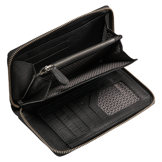 Портмоне Dr.Koffer из натуральной кожи черное