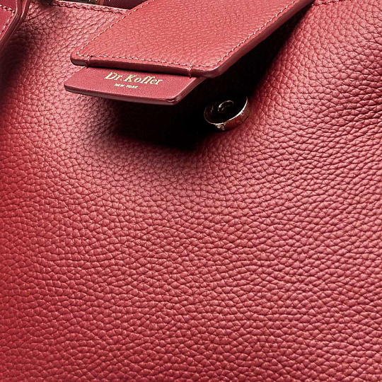 Сумка Dr.Koffer из натуральной кожи красная