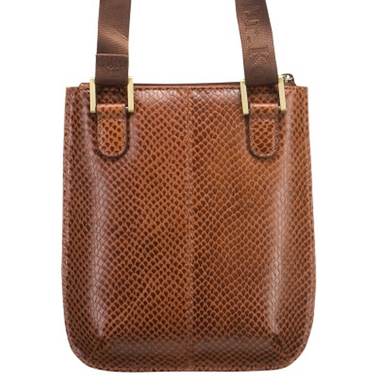 Сумка через плечо Dr.Koffer из натуральной кожи коричневая