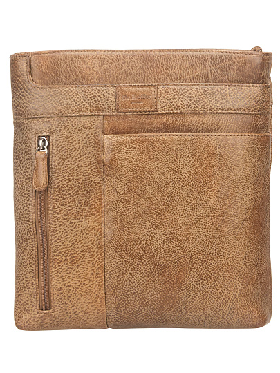 Сумка через плечо Dr. Koffer из натуральной кожи коричневая