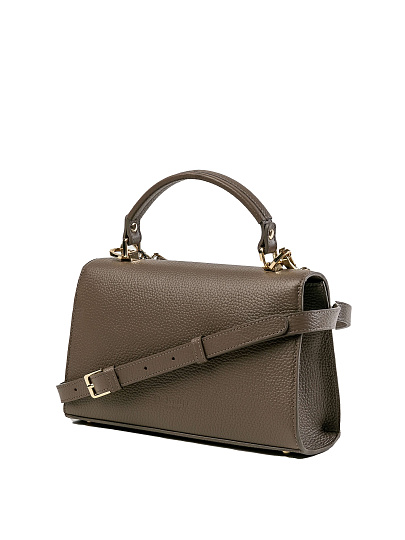 Женская сумка Dr.Koffer из натуральной кожи бежевая