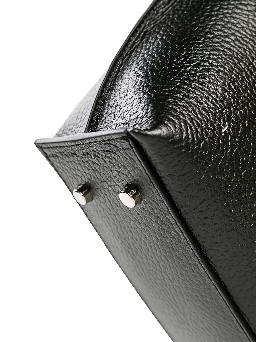 Женская сумка Dr. Koffer из натуральной кожи черная