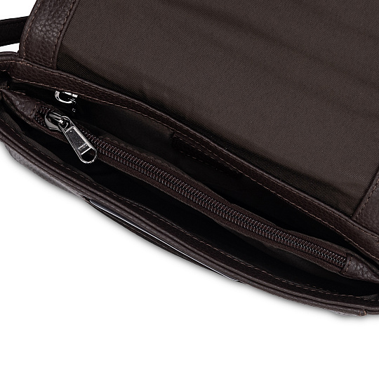 Женская сумка Dr.Koffer из натуральной кожи коричневая