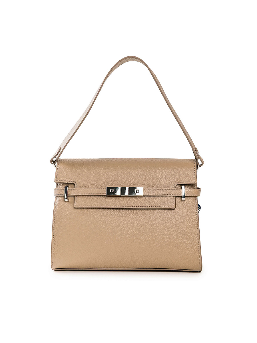 Женская сумка Dr. Koffer из натуральной кожи бежевая