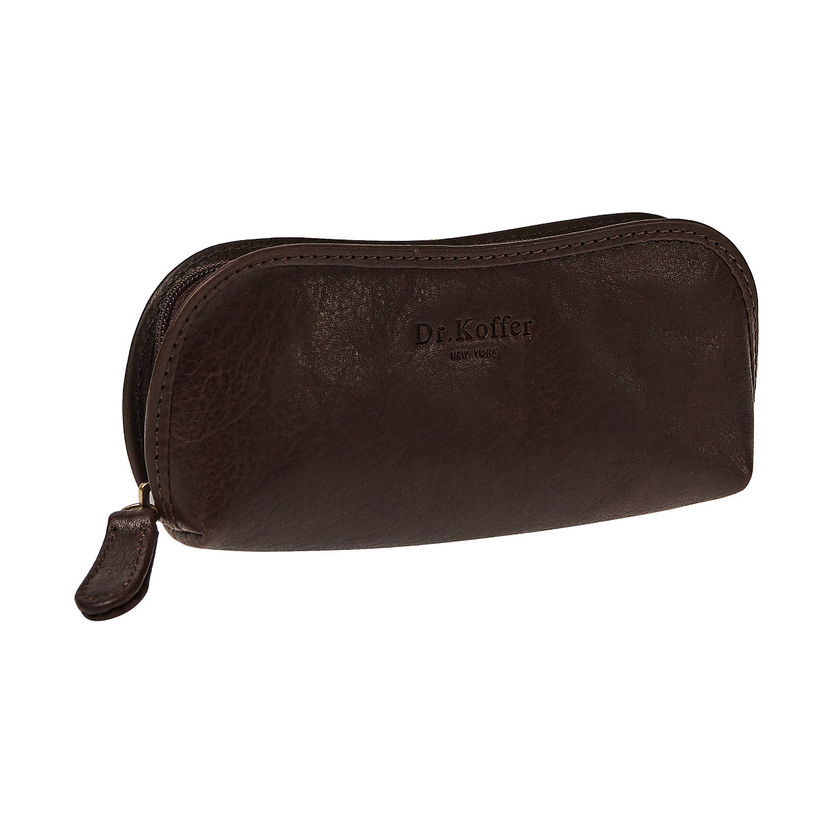 Очечник Dr.Koffer из натуральной кожи коричневый