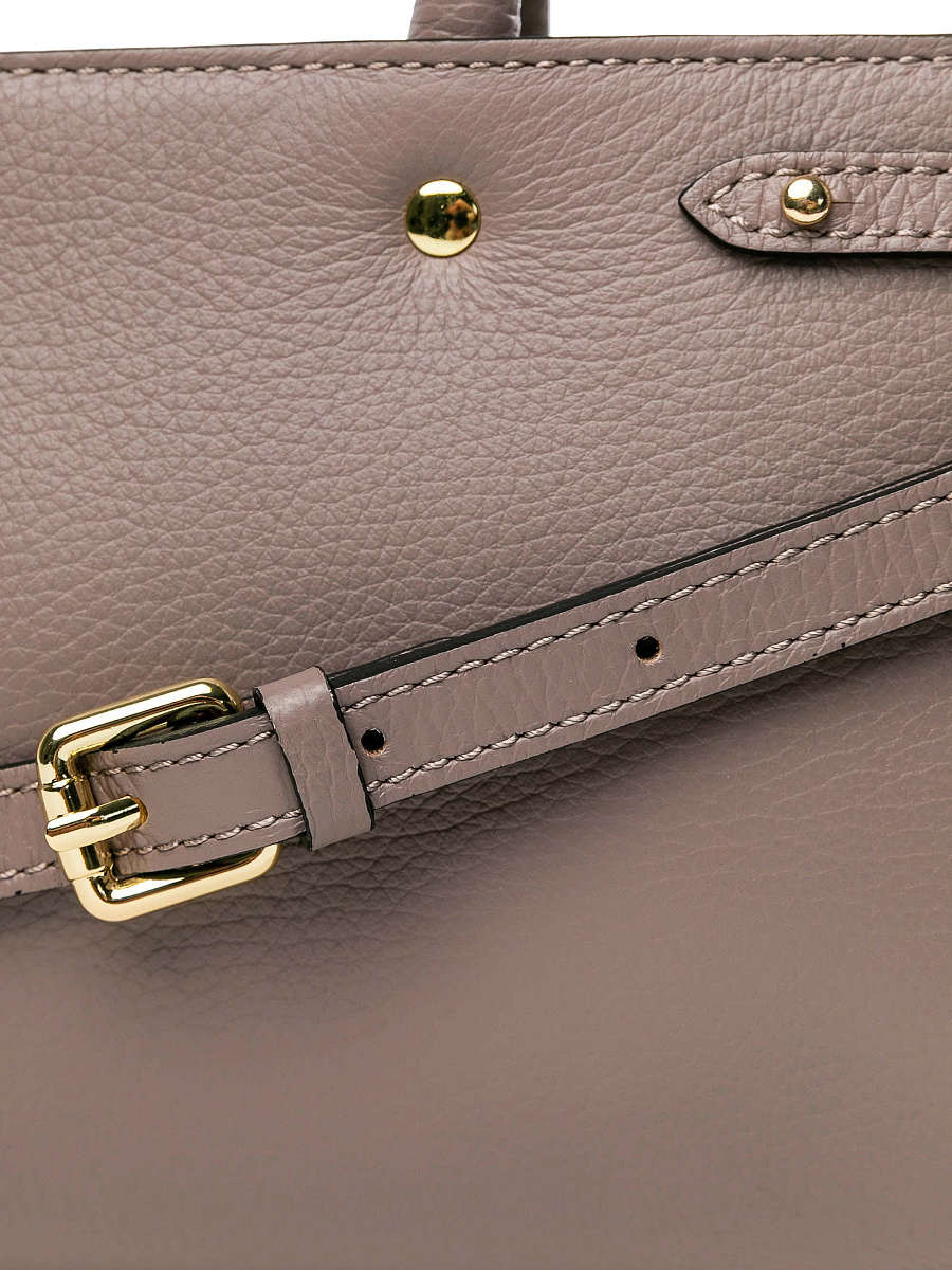 Женская сумка Dr.Koffer из натуральной кожи пыльная роза