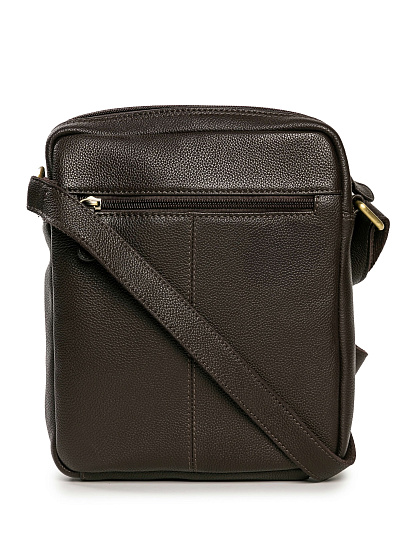 Сумка через плечо Dr.Koffer из натуральной кожи коричневая