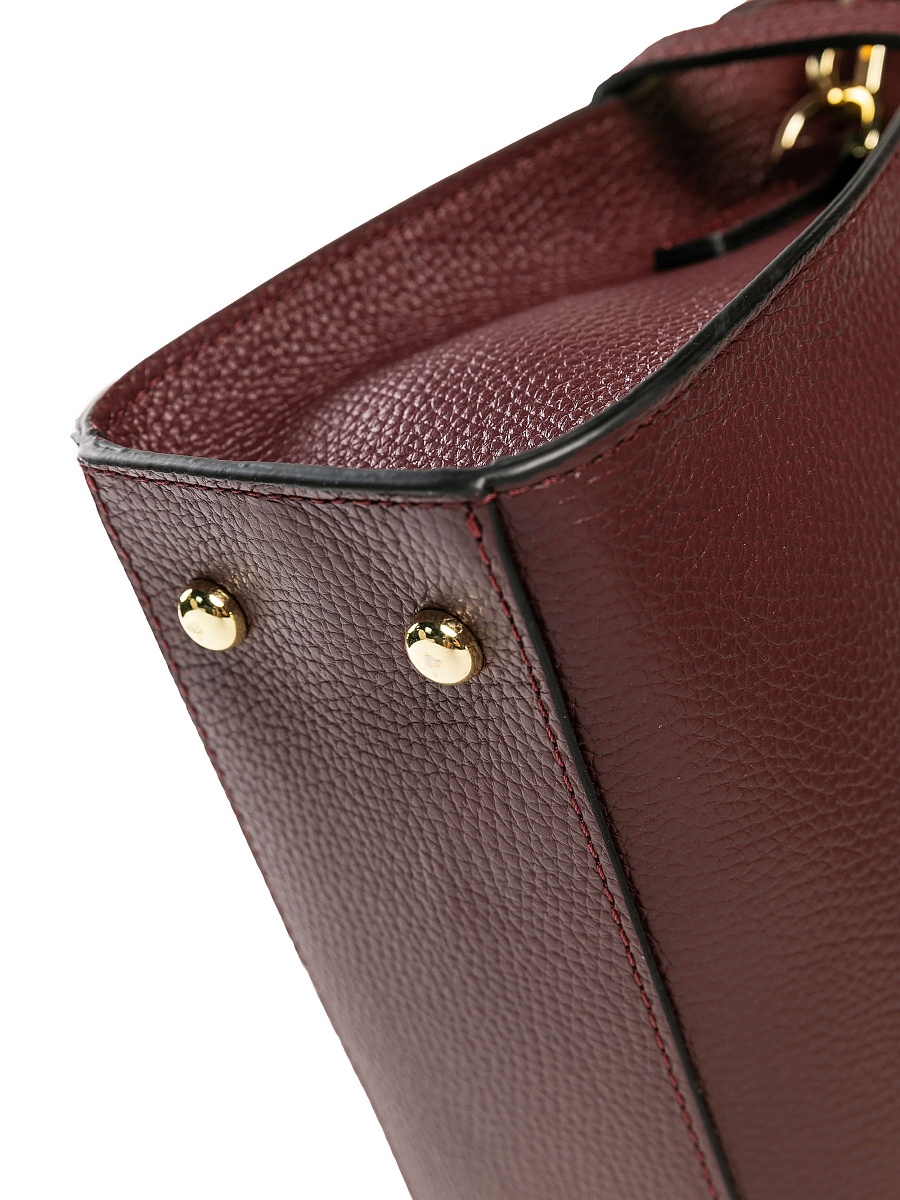 Женская сумка Dr. Koffer из натуральной кожи бордовая