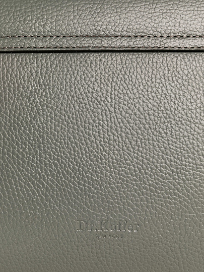 Женская сумка Dr. Koffer из натуральной кожи серая