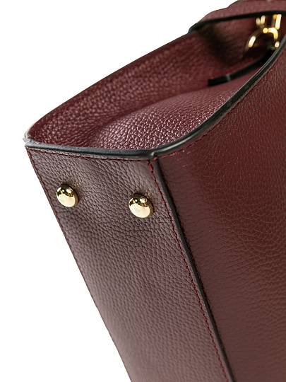 Женская сумка Dr. Koffer из натуральной кожи бордовая