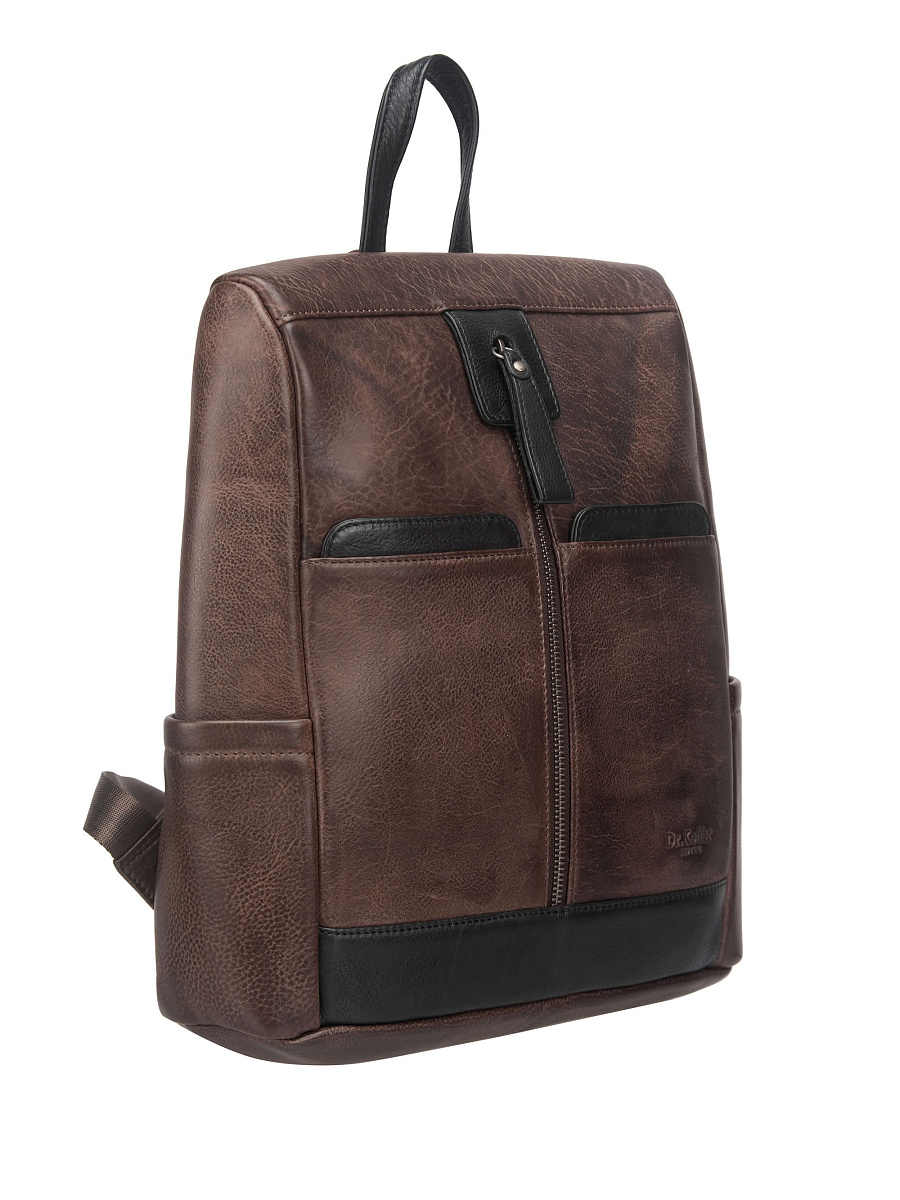 Рюкзак Dr. Koffer из натуральной кожи коричневый
