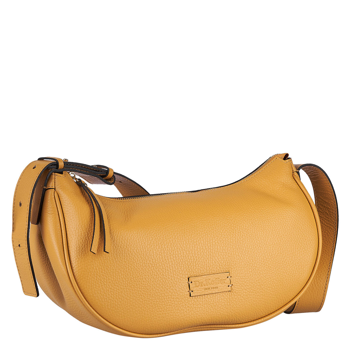 Женская сумка Dr. Koffer из натуральной кожи оранжевая