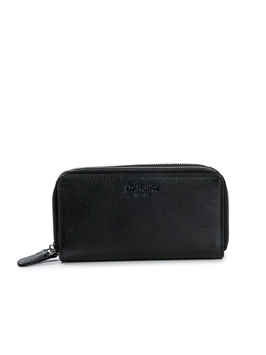 Портмоне Dr.Koffer из натуральной кожи черное