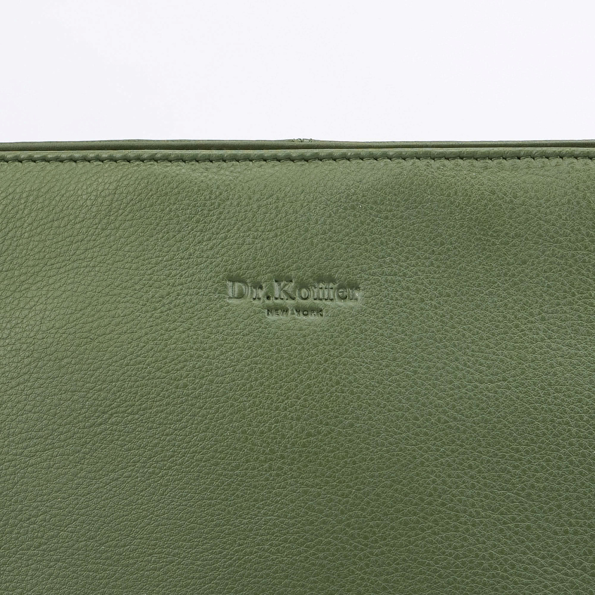 Женская сумка Dr.Koffer из натуральной кожи зеленая