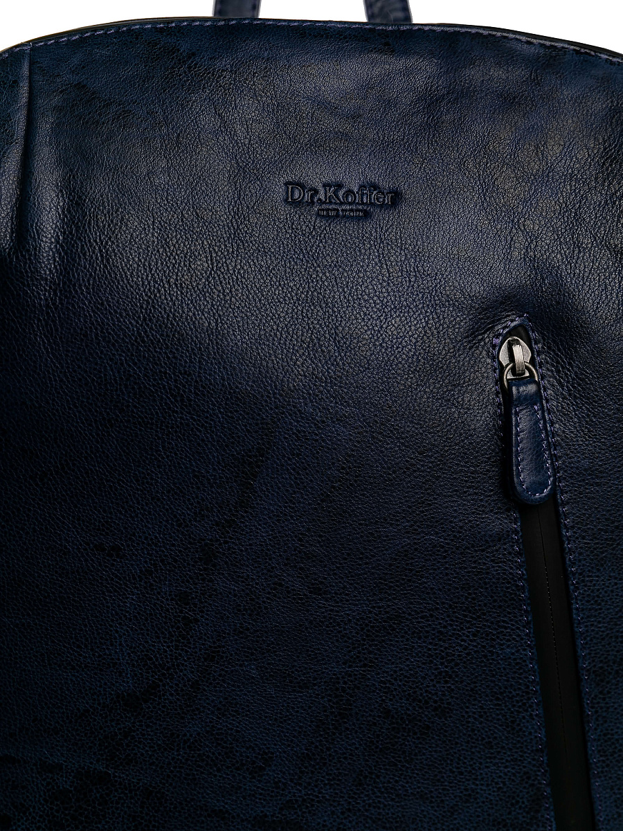 Рюкзак Dr.Koffer из натуральной кожи синий