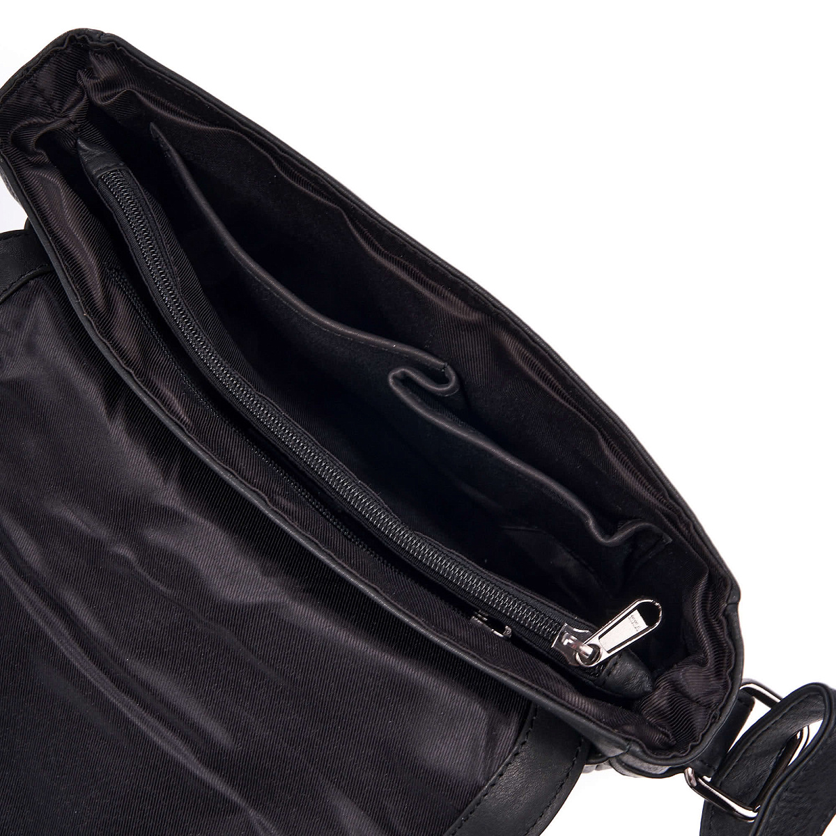 Сумка через плечо Dr.Koffer из натуральной кожи черная