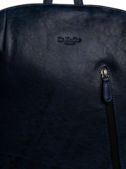 Рюкзак Dr.Koffer из натуральной кожи синий