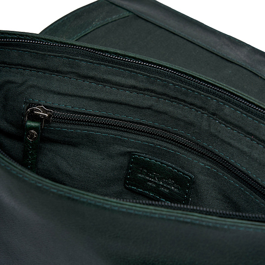 Женская сумка Dr.Koffer из натуральной кожи зеленая