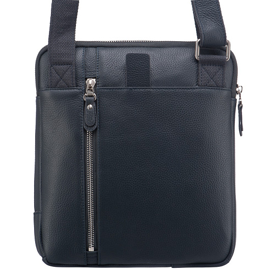 Сумка через плечо Dr.Koffer из натуральной кожи синяя