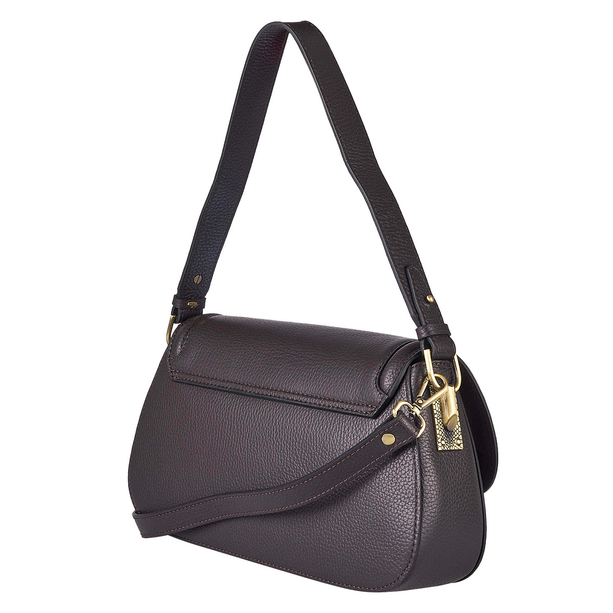 Женская сумка Dr. Koffer из натуральной кожи коричневая