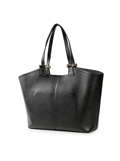 Женская сумка Dr. Koffer из натуральной кожи черная