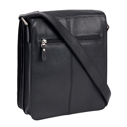 Сумка через плечо Dr.Koffer из натуральной кожи черная