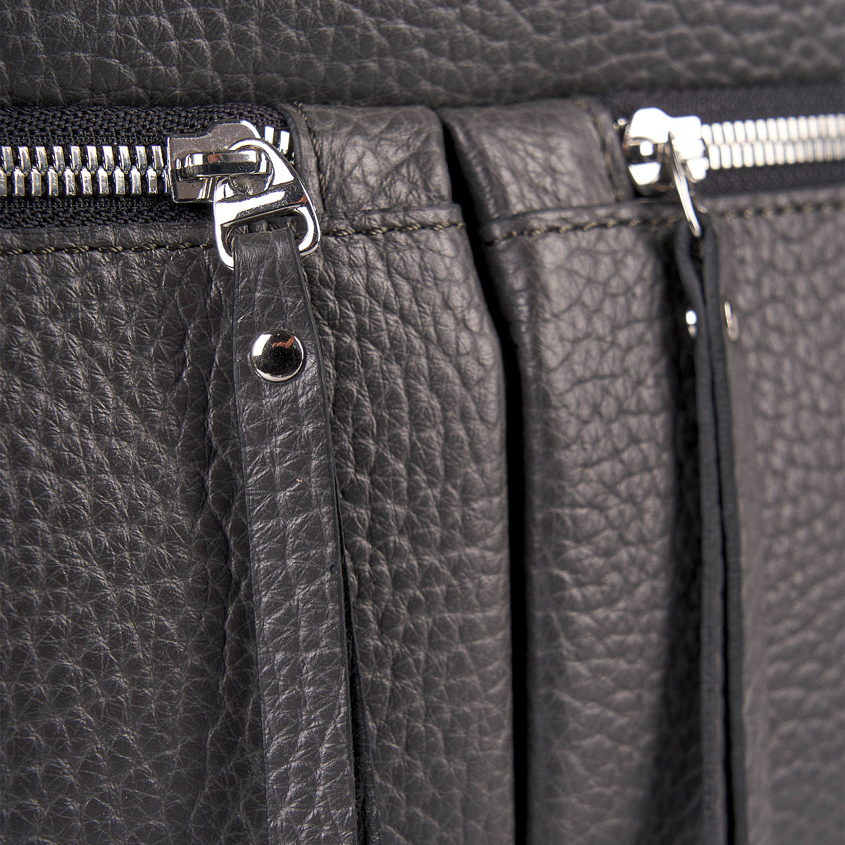 Сумка дорожная Dr.Koffer из натуральной кожи серая