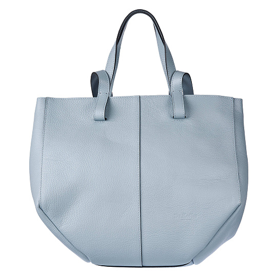 Женская сумка Dr. Koffer из натуральной кожи голубая