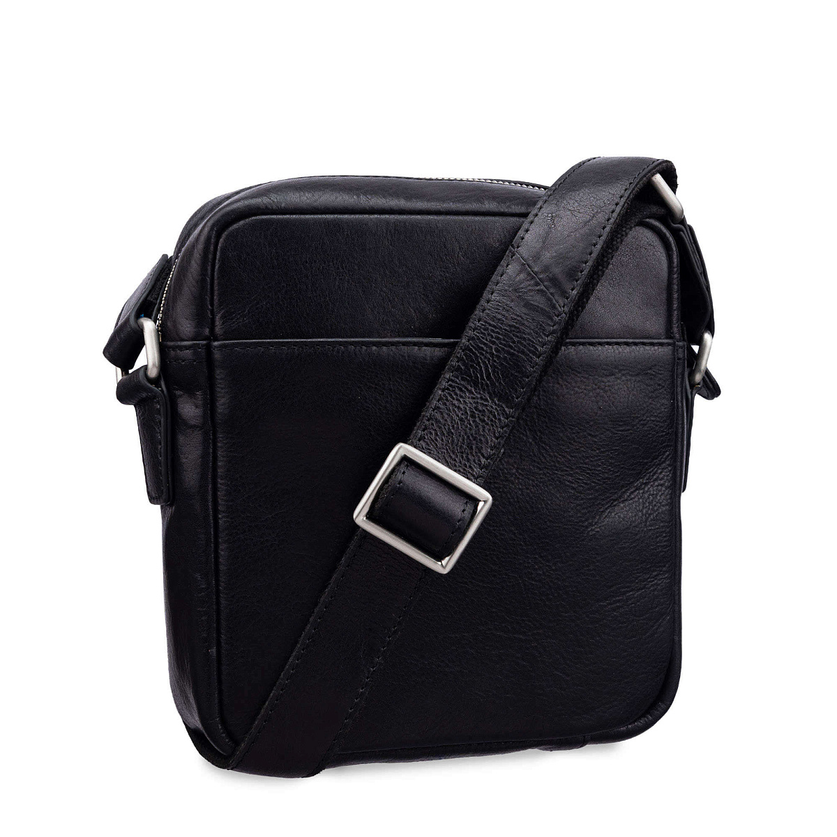 Сумка через плечо Dr.Koffer из натуральной кожи черная