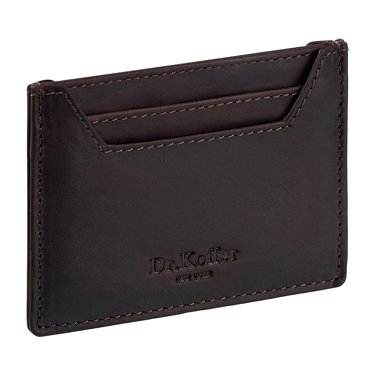 Кредитница Dr.Koffer из натуральной кожи коричневая