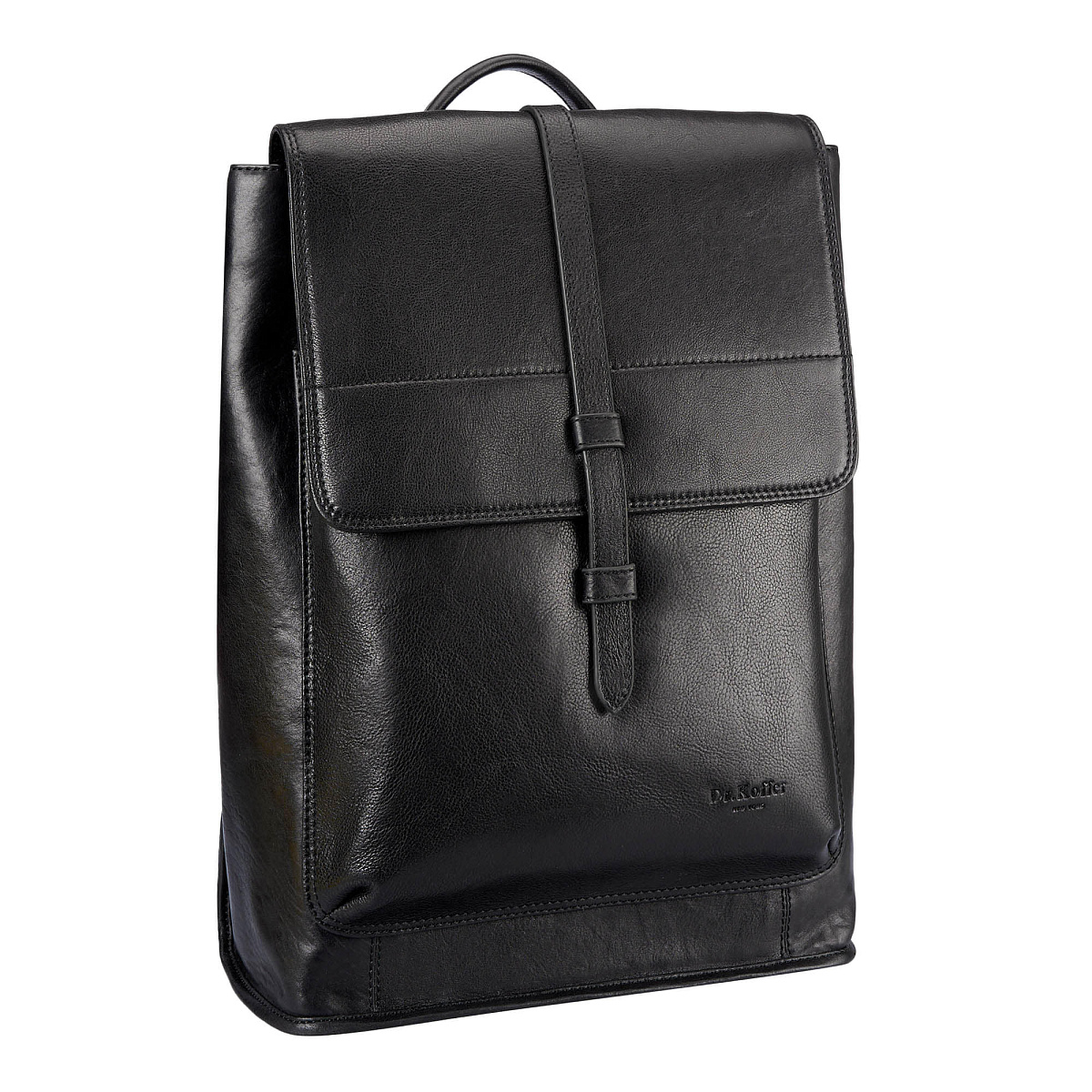 Рюкзак Dr.Koffer из натуральной кожи черный