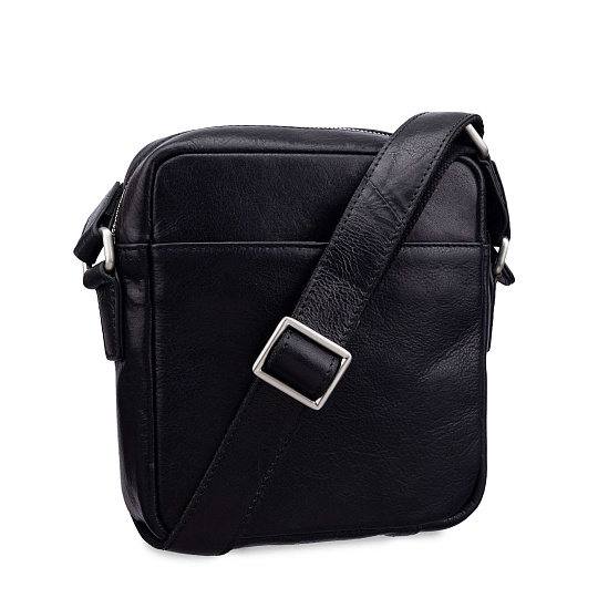 Сумка через плечо Dr.Koffer из натуральной кожи черная