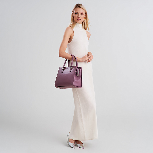 Женская сумка Dr. Koffer из натуральной кожи цвета фуксия