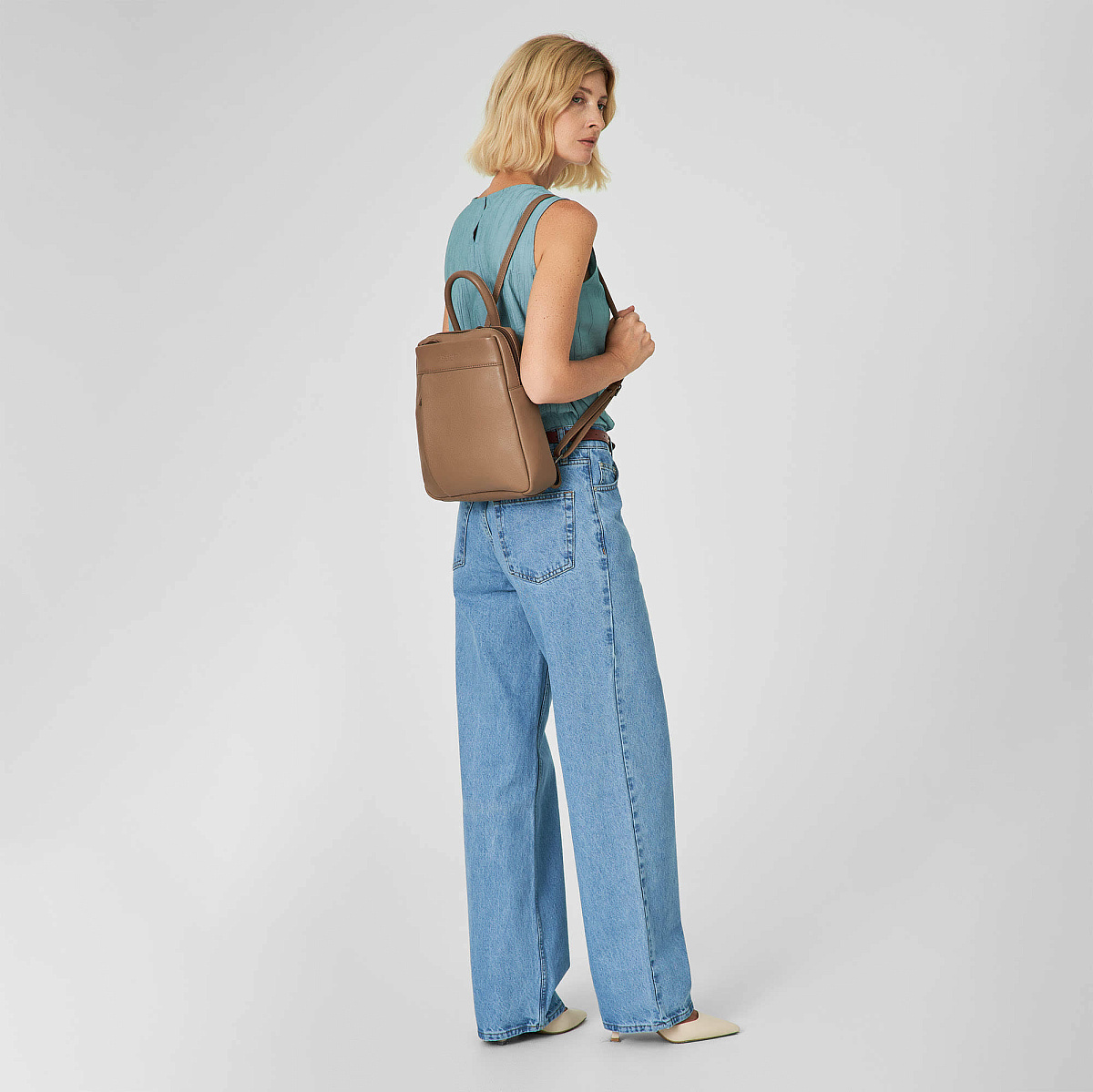 Рюкзак Dr.Koffer из натуральной кожи коричневый