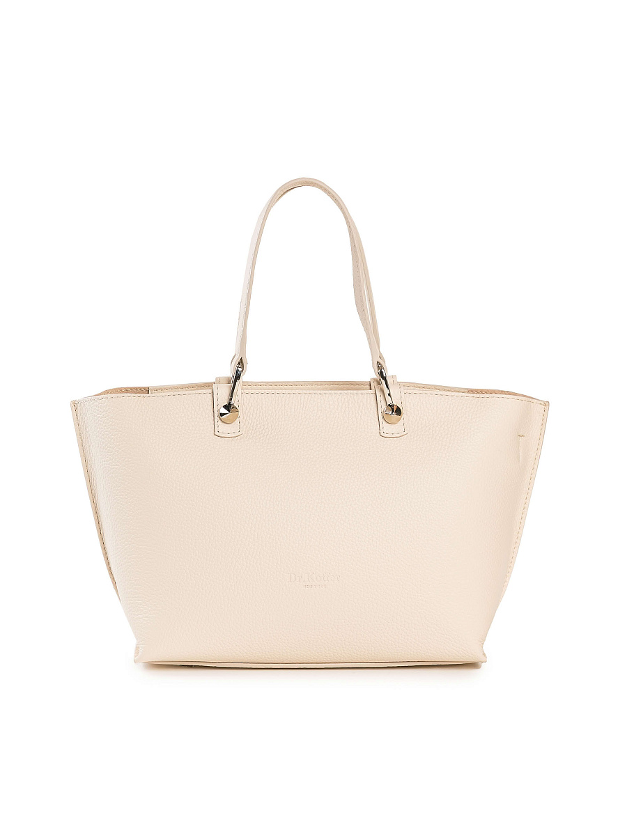 Женская сумка Dr. Koffer из натуральной кожи белая