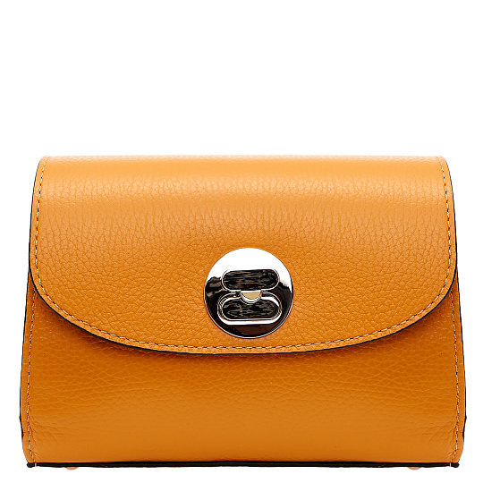 Женская сумка Dr. Koffer из натуральной кожи оранжевая