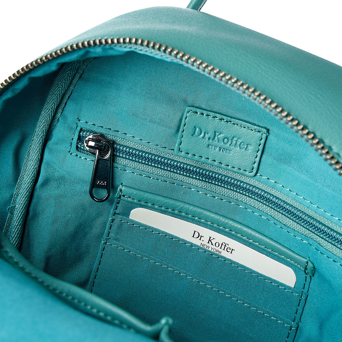 Рюкзак Dr.Koffer из натуральной кожи зеленый