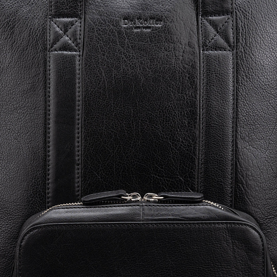 Рюкзак Dr.Koffer из натуральной кожи черный