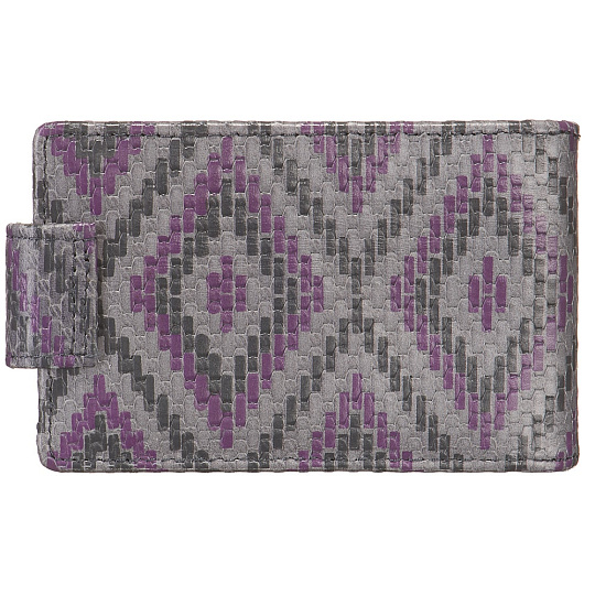 Визитница Dr.Koffer из натуральной кожи серая