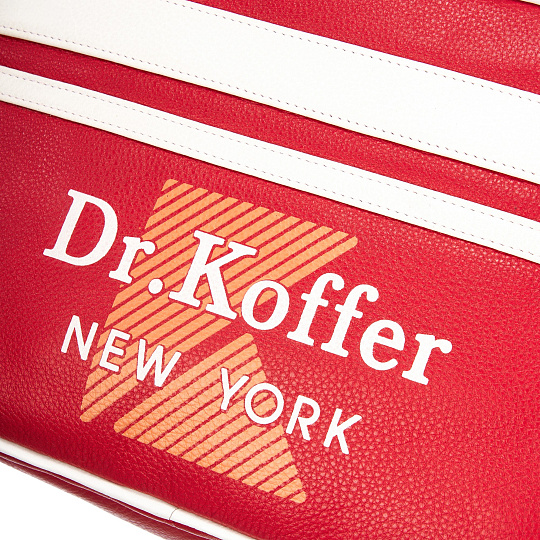 Сумка через плечо Dr.Koffer из натуральной кожи красная