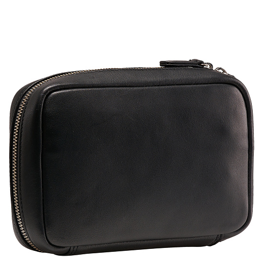 Несессер Dr. Koffer из натуральной кожи черный