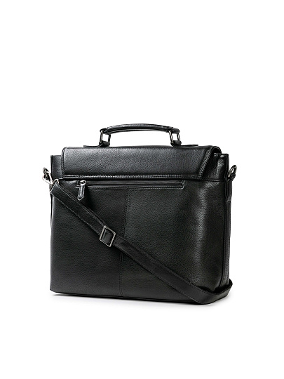 Портфель Dr.Koffer из натуральной кожи черный