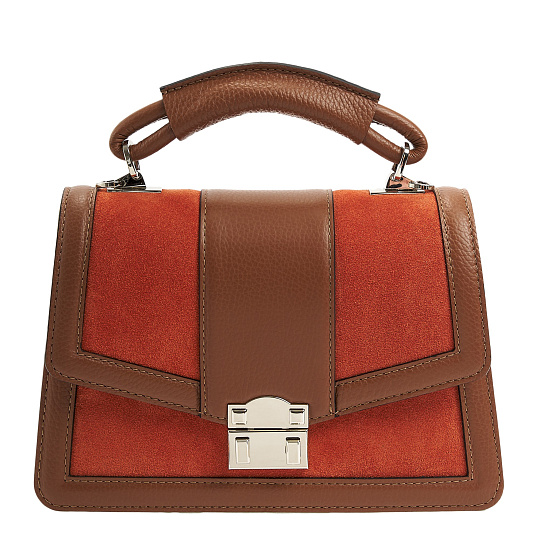 Женская сумка Dr. Koffer из натуральной кожи коричневая