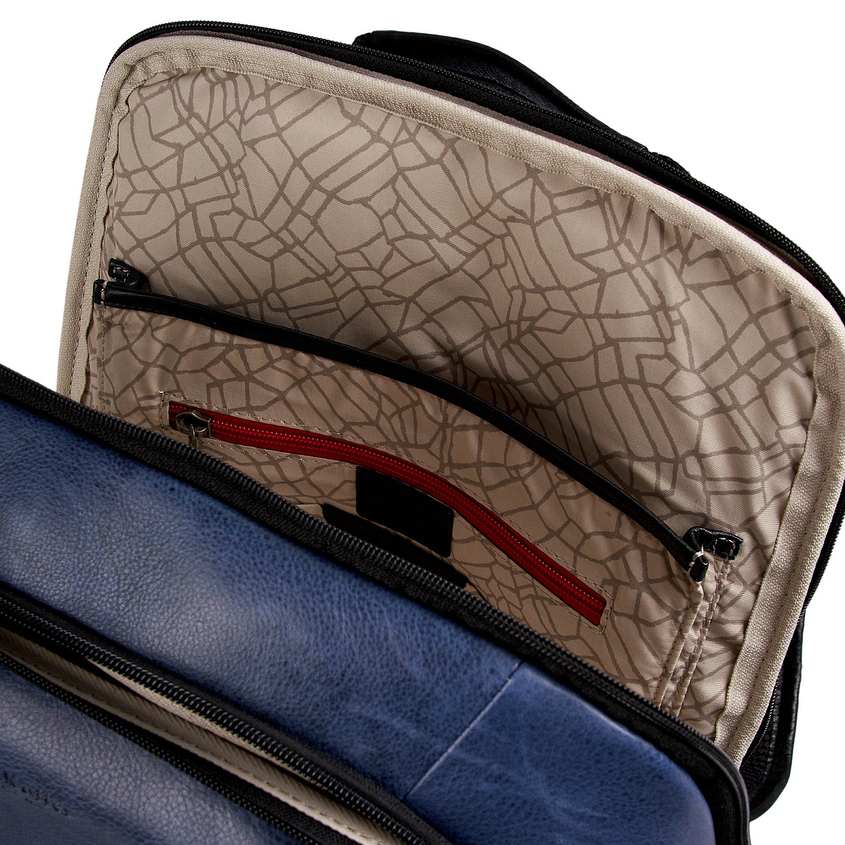 Рюкзак Dr.Koffer из натуральной кожи синий