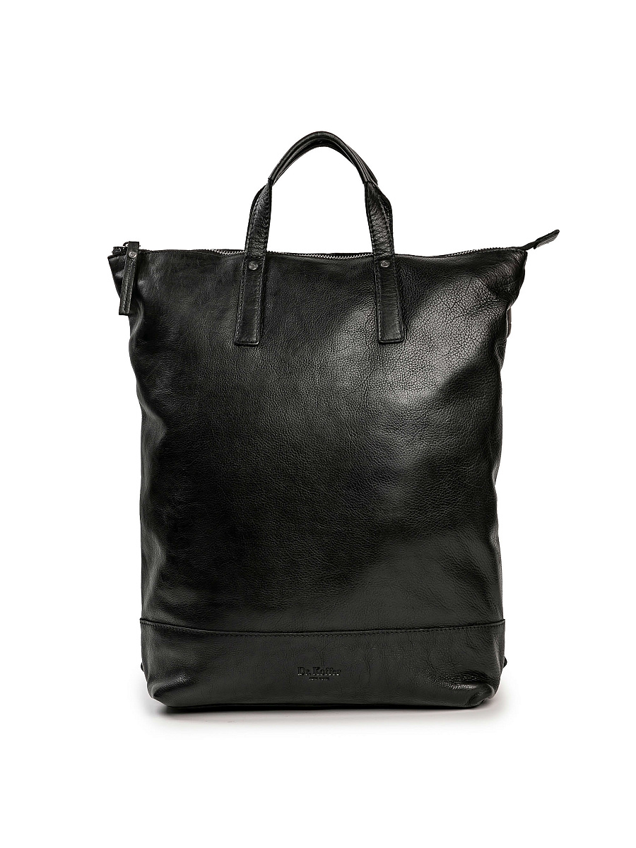 Рюкзак Dr.Koffer из натуральной кожи черный