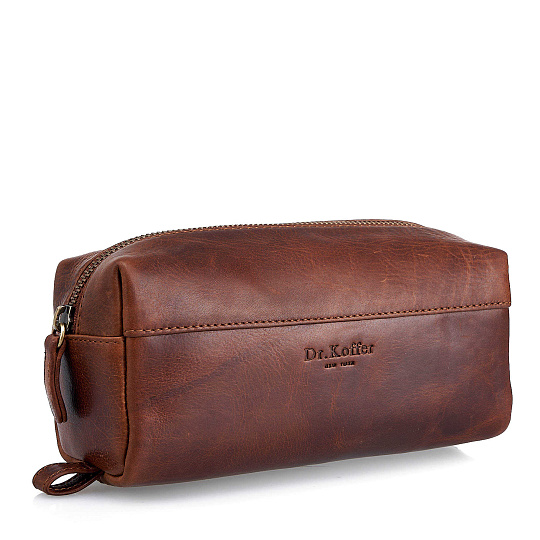 Несессер Dr.Koffer из натуральной кожи коричневый