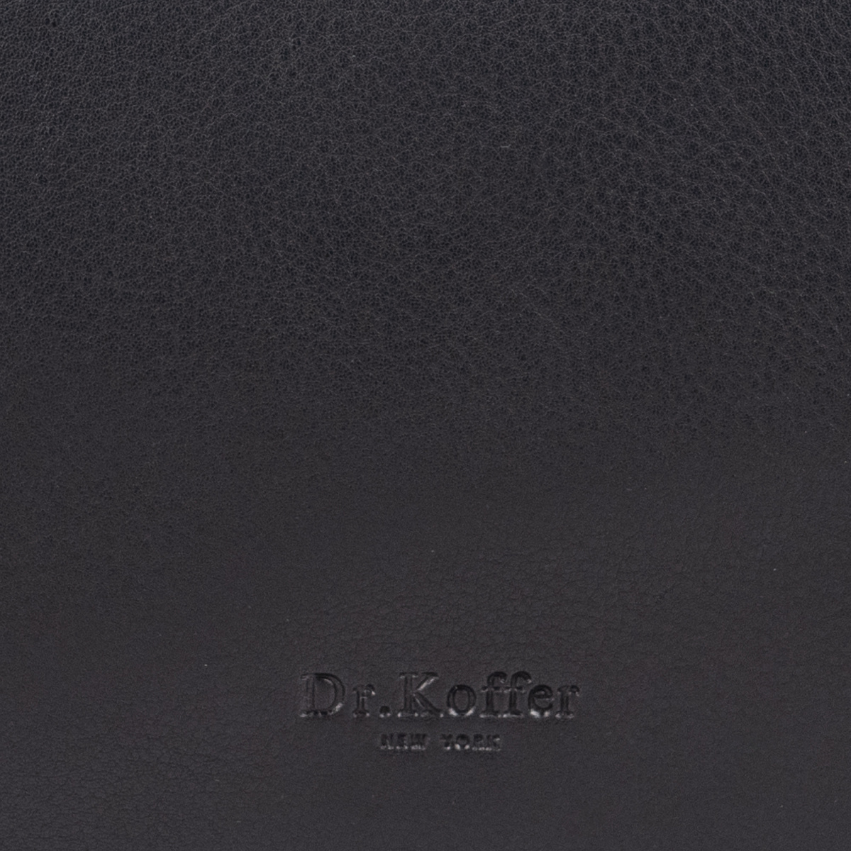 Сумка через плечо Dr.Koffer из натуральной кожи черная