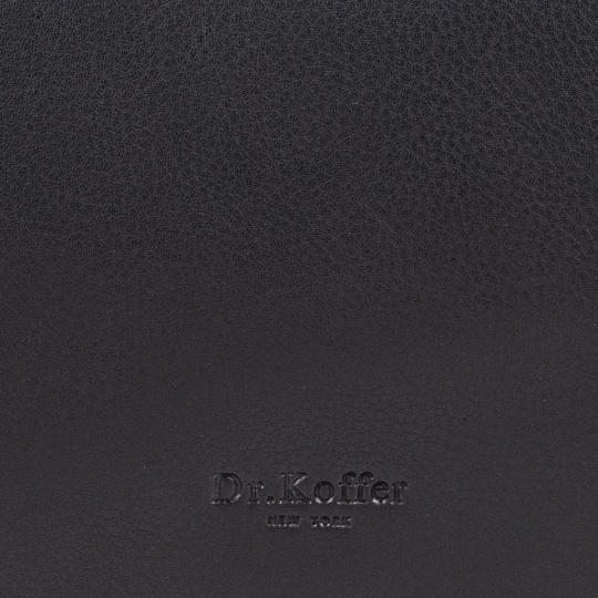 Сумка через плечо Dr.Koffer из натуральной кожи черная