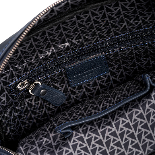 Сумка через плечо Dr.Koffer из натуральной кожи синяя